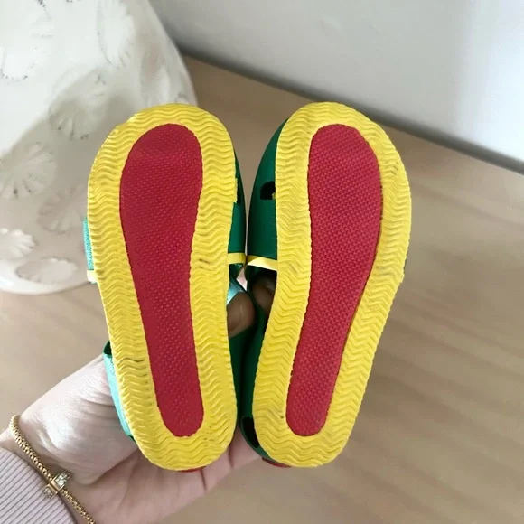 Vintage Marcelo Rubber Baby Shoes Cars Size 4 (5”) Early Walkers - Picture 5 of 6